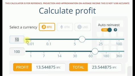 crypto mining calculator.